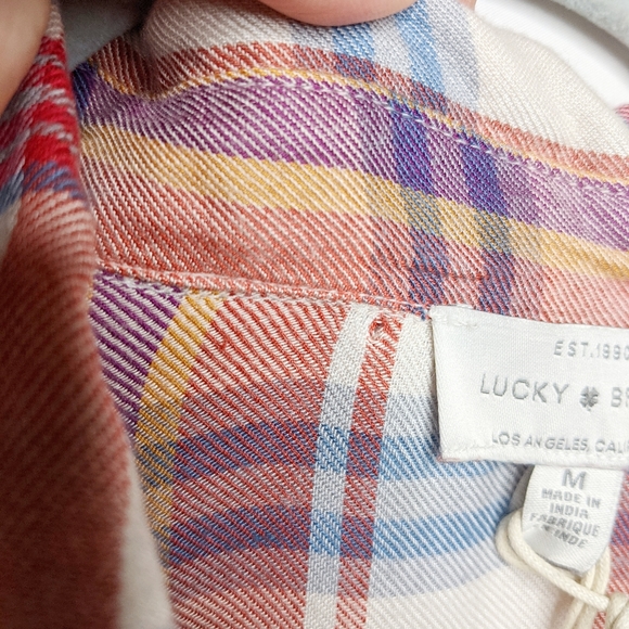 [SOLD] LUCKY BRAND Lightweight Plaid Shirt NWT - Picture 11 of 11
